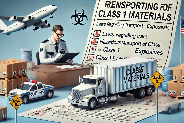 قوانین مربوط به حمل مواد کلاس ١