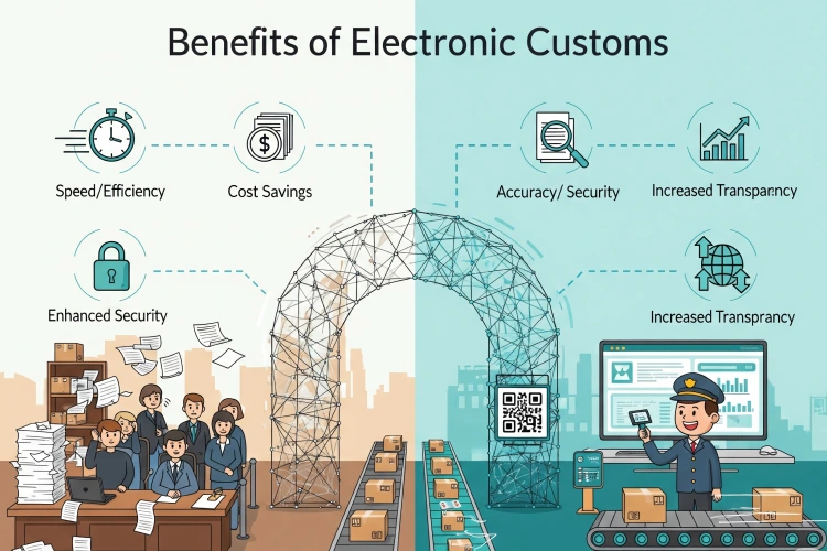 مزایای گمرک الکترونیک