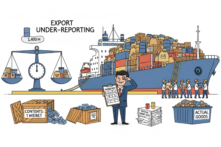 چه مواردی که باعث کم اظهاری در صادرات می شود؟