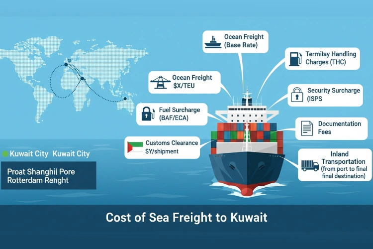 هزینه حمل دریایی به کویت