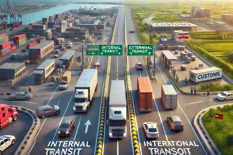 تفاوت ترانزیت داخلی و خارجی