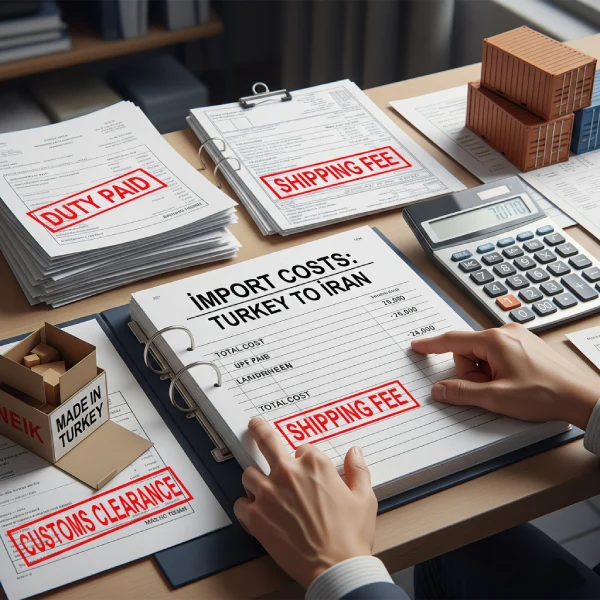 هزینه‌های واردات از ترکیه به ایران